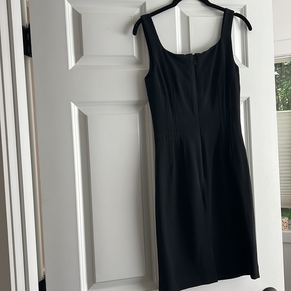 Bird Black Crepe Shift Dress with Boning Size P - Picture 4 of 7